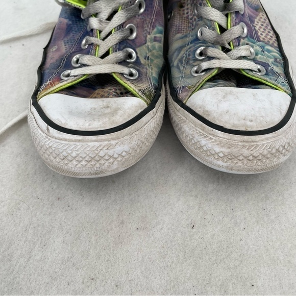 CONVERSE Women’s Chuck Taylor abstract rose print purple/blue lace up size: 8 - Picture 9 of 10